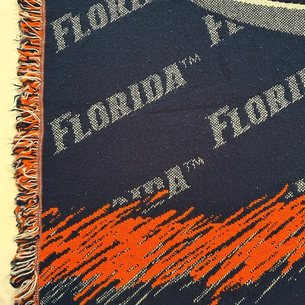 Vintage Northwest Company University of Florida logo blue and orange tapestry